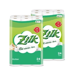ซิลค์ กระดาษเช็ดหน้า คอตตอน 24 ม้วน x 2