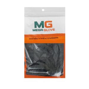 ถุงมือยางไนไตร MEGA GLOVE SUPER BLACK 6 Mil สีดำ แพ็ก 24 ชิ้น