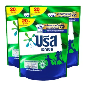 บรีส เอกเซล น้ำยาซักผ้า ลิควิดเขียว 130 มล. x 3