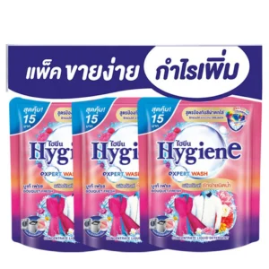 ไฮยีน เอ็กซ์เพิร์ท วอช ผลิตภัณฑ์ซักผ้าชนิดน้ำ กลิ่นบูเก้ เฟรช 120 มล. x 3