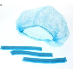 หมวกคลุมผม Bouffant Cap 100ชิ้น สีฟ้า