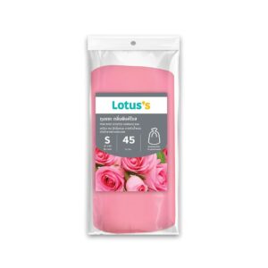 โลตัสถุงขยะม้วนกลิ่นกุหลาบ18X20นิ้ว 45ใบ