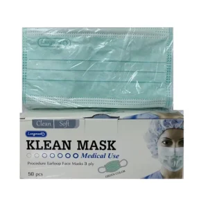 Klean Mask Longmed หน้ากากอนามัย 1 กล่อง 50 ชิ้น สีเขียว