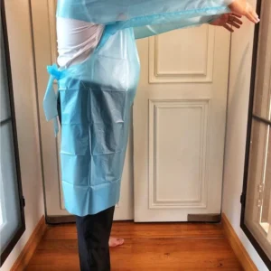 ชุด CPE gown เสื้อกาวน์กันน้ำ แบบใช้แล้วทิ้ง Isolation gown เสื้อกาวน์แพทย์