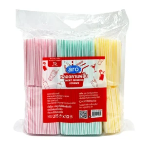 เอโร่ หลอดกาแฟสั้น 215 ชิ้น x 10
