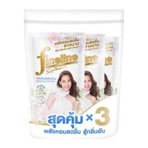 ไฟน์ไลน์ น้ำยาปรับผ้านุ่ม สูตรมาตรฐาน สีขาว 470 มล. x 3