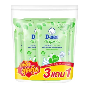 ดีนี่ น้ำยาล้างขวดนม สูตรออแกนิคอโลเวร่า 550 มล. x 3+1