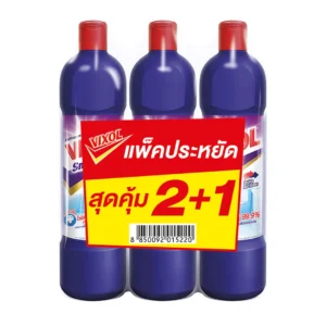 วิกซอล สมาร์ท น้ำยาล้างห้องน้ำ สีม่วง 900 มล. x 2+1