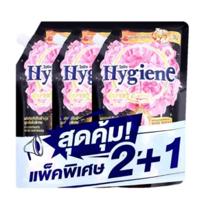 ไฮยีน เอ็กซ์เพิร์ทแคร์ ไลฟ์เซ้นท์ น้ำยาปรับผ้านุ่ม กลิ่นพีโอนี บลูม 480 มล. x 2+1