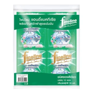 ไฟน์ไลน์ น้ำยาซักผ้า สูตรเข้มข้น สีเขียว 30 มล. x 12