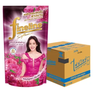 ไฟนไลน์ น้ำยาปรับผ้านุ่ม สูตรมาตรฐาน สีชมพู 470 มล. x 24