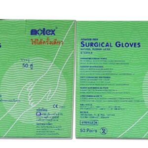 MOTEX ถุงมือผ่าตัด ศัลยกรรม สเตอร์ไรด์ ชนิดไม่มีแป้ง (50 คู่ / กล่อง) ไซซ์6