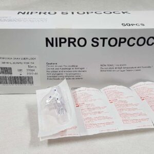 NIPRO 3-WAY LUER LOCK STOPCOCK ทรีเวย์สตอปค็อก (50 ชิ้น / กล่อง)