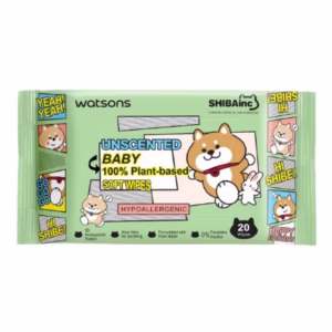 Shibainc อันเซ้นต์เท็ด เบบี้ 100 แพลนท์-เบส ซอฟท์ ไวพ์ 20 แผ่น