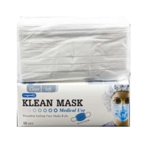 Klean Mask Longmed หน้ากากอนามัย 1 กล่อง 50 ชิ้น สีขาว