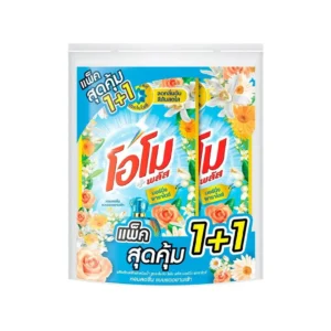 โอโม พลัส น้ำยาซักผ้าสูตรเข้มข้น มอร์นิ่ง พาราไดซ์ 530 มล. 1+1