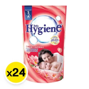 ไฮยีน น้ำยาปรับผ้านุ่ม สูตรมาตรฐาน กลิ่น สวีท อโรมา แดง 500 มล. x 24