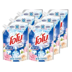 โอโม พลัส น้ำยาซักผัก ลิควิด อัลตร้าไวท์ 1.3 ล. x 6