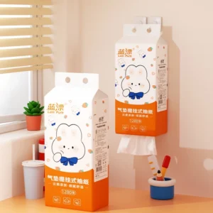 [ 1 ลัง8 ห่อ ] Lampure กระดาษทิชชู่หรูหราสะดวกสบายแขวนได้ 4 ชั้น 1280 แผ่น