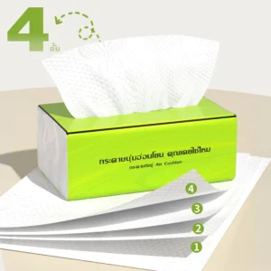 [1 ลังมี 36 ห่อ ] CHEEPFUL Air Cushion Soft Tissue กระดาษทิชชู่ หนา 4800 แผ่น หนา 3 ชั้น 12แพ็ก
