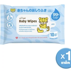 ทิชชู่เปียก BABY TATTOO 10 แผ่น 1 แพ็ค