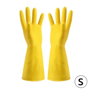 ถุงมือล้างจานสีเหลือง ไซซ์ S