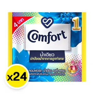 คอมฟอร์ท อัลตร้า น้ำเดียว น้ำยาปรับผ้านุ่ม สีฟ้า 18 มล. x 24