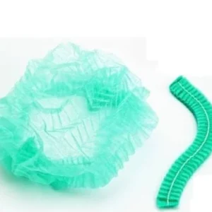 หมวกคลุมผม Bouffant Cap 100ชิ้น สีเขียว