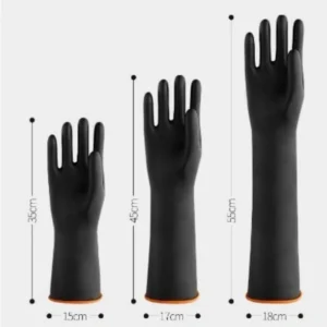 ถุงมือยางทำความสะอาด สำหรับงานหนัก ทนทาน เกรดพรีเมี่ยม 35cm.
