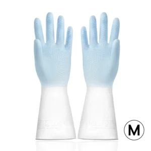 ถุงมือล้างจานสีน้ำเงิน ไซซ์ M