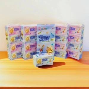 กระดาษทิชชู่ ( 1 แพ็ค 4ห่อ ) ห่อละ 240 แผ่น หนา 2 ชั้น