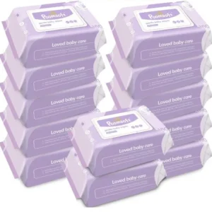 12แพ็ค Poomsoft ทิชชู่เปียกกลิ่นลาเวนเดอร์ ออร์แกนิค 12 แพ็ก