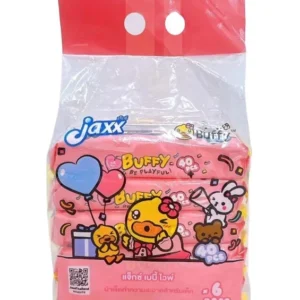 JAXX B.Duck แจ๊กซ์ บีดักซ์ กระดาษทิชชู่เปียก ห่อ40แผ่น แพค6ห่อ สีชมพู