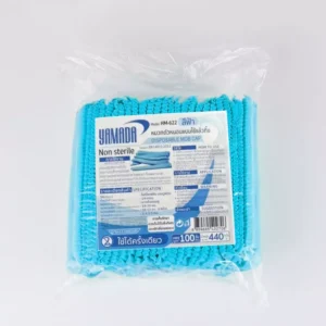 YAMADA หมวกตัวหนอนแพทย์ 100ชิ้น/แพ็ค สีฟ้า