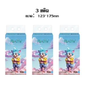 กระดาษทิชชู่ ทิชชู่พกพา หนา4ชั้น ไร้ฝุ่น ผลิตจากเยื่อไม้บริสุทธิ์ 10ห่อ (3ห่อ)