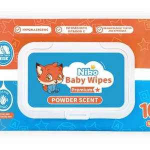 NIKO ทิชชู่เปียก Baby Wipes ผ้าเช็ดทำความสะอาดสำหรับเด็ก แพ็ก 2 ชิ้น