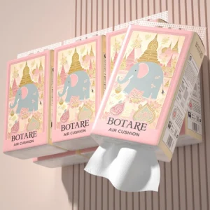 Botare ทิชชู่แบบดึงแขวนได้ ดีลักซ์ คอมฟอร์ท กระดาษทิชชู่ หนา 3 ชั้น 750 แผ่น 24แพ็ก