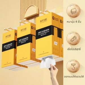 9 แพ็ค กระดาษทิชชู่รุ่นโบว์แบบแขวน หนา 4 ชั้น 250 แผ่น
