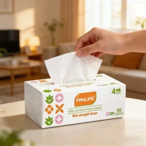 กระดาษทิชชู่ ทิชชู่พกพา หนา4ชั้น ไร้ฝุ่น ผลิตจากเยื่อไม้บริสุทธิ์ 10ห่อ (1ห่อ/360แผ่น)